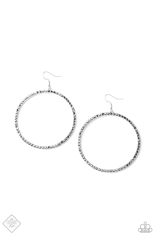 Paparazzi Wide Curves Ahead - Silver Earrings - Pusher P