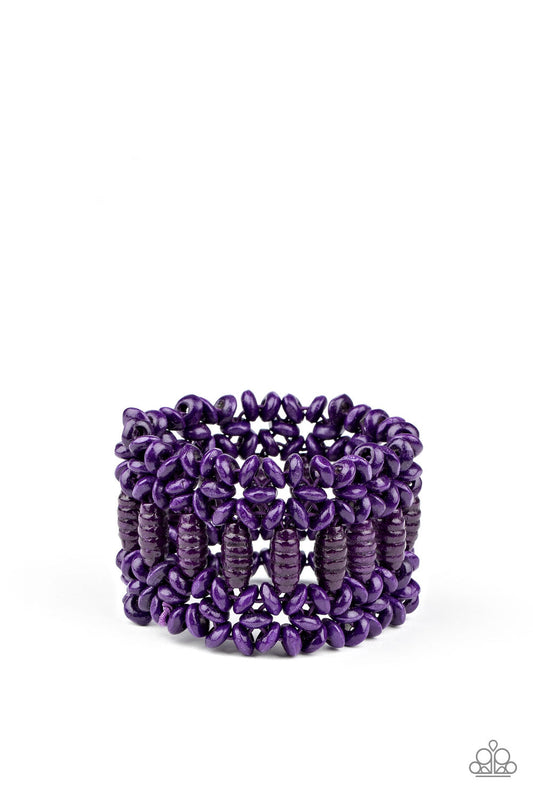 Paparazzi Fiji Flavor - Purple Bracelet - Pusher P