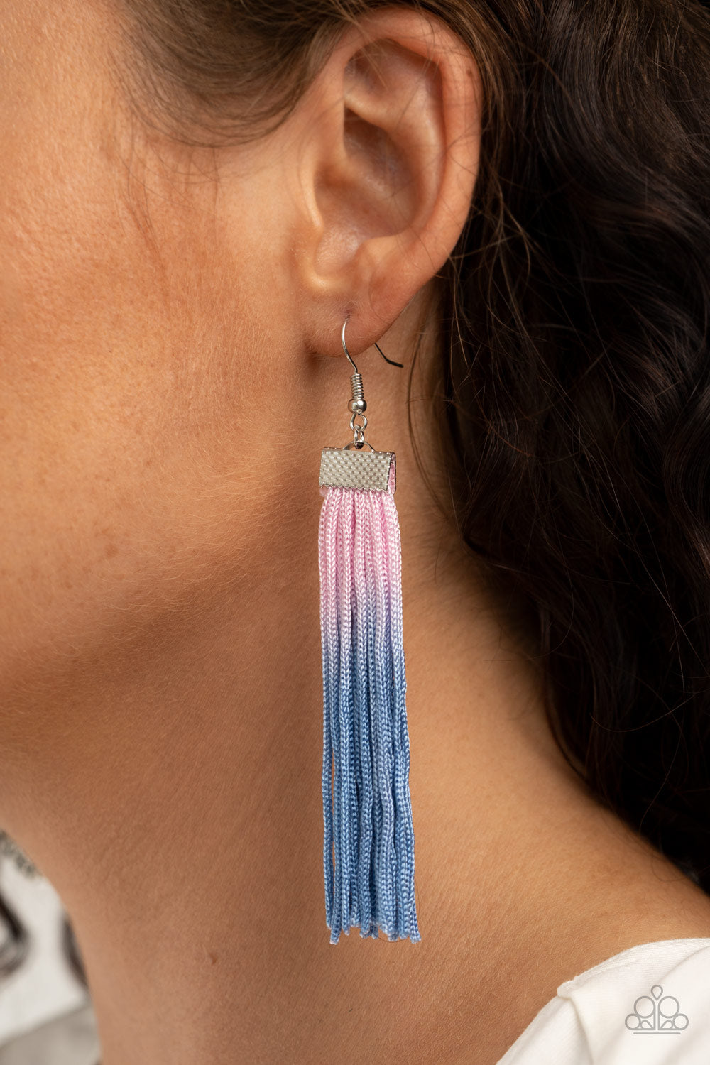 Paparazzi Dual Immersion - Pink Fringe Earrings - Pusher P