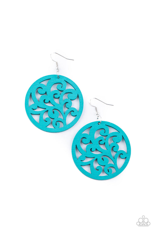 Paparazzi: Fresh Off The Vine - Blue Earrings - Pusher P