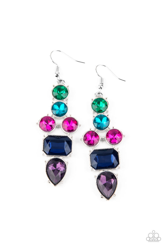 Paparazzi Look At Me GLOW! - Blue Earrings - Pusher P