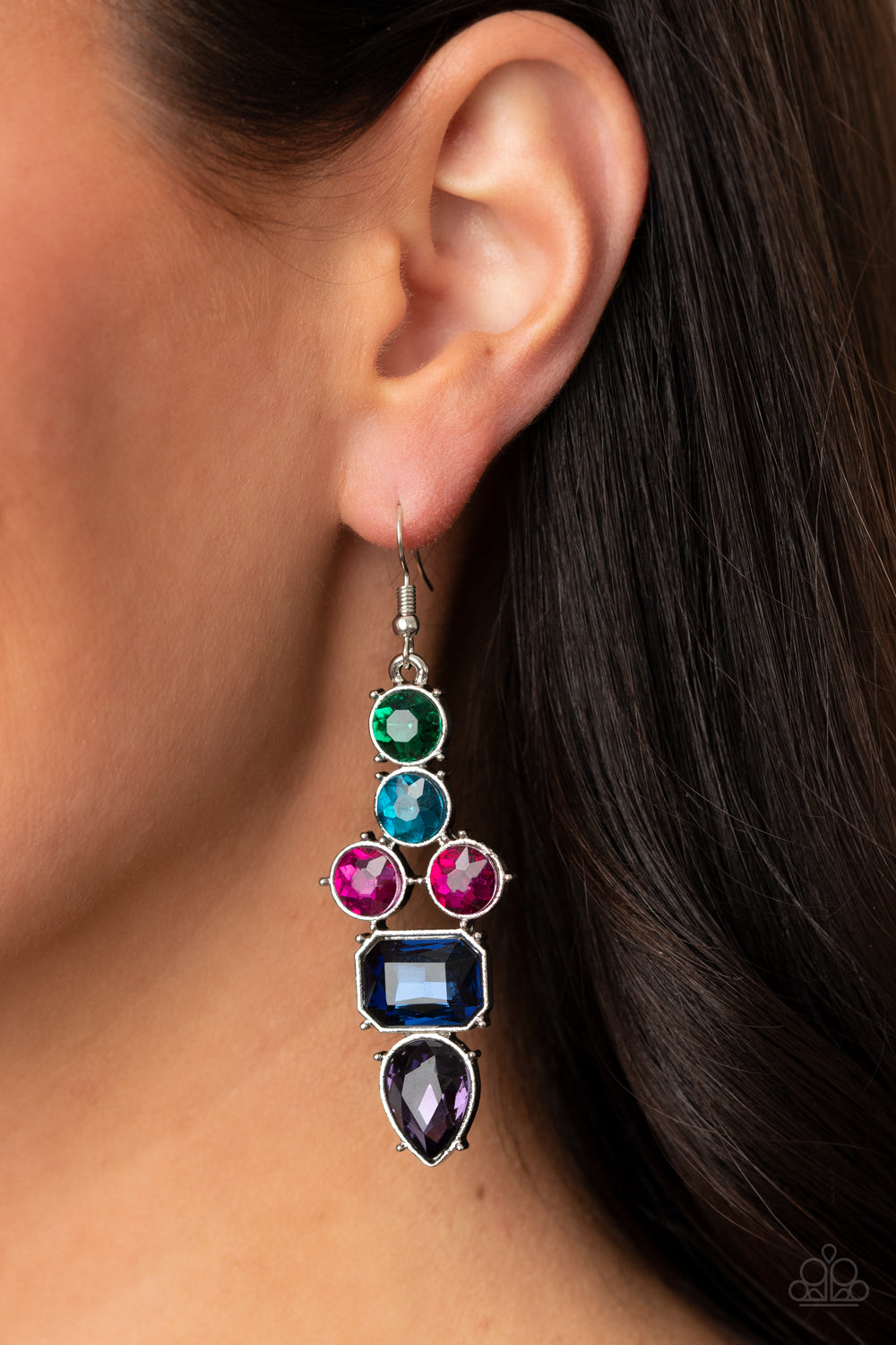 Paparazzi Look At Me GLOW! - Blue Earrings - Pusher P
