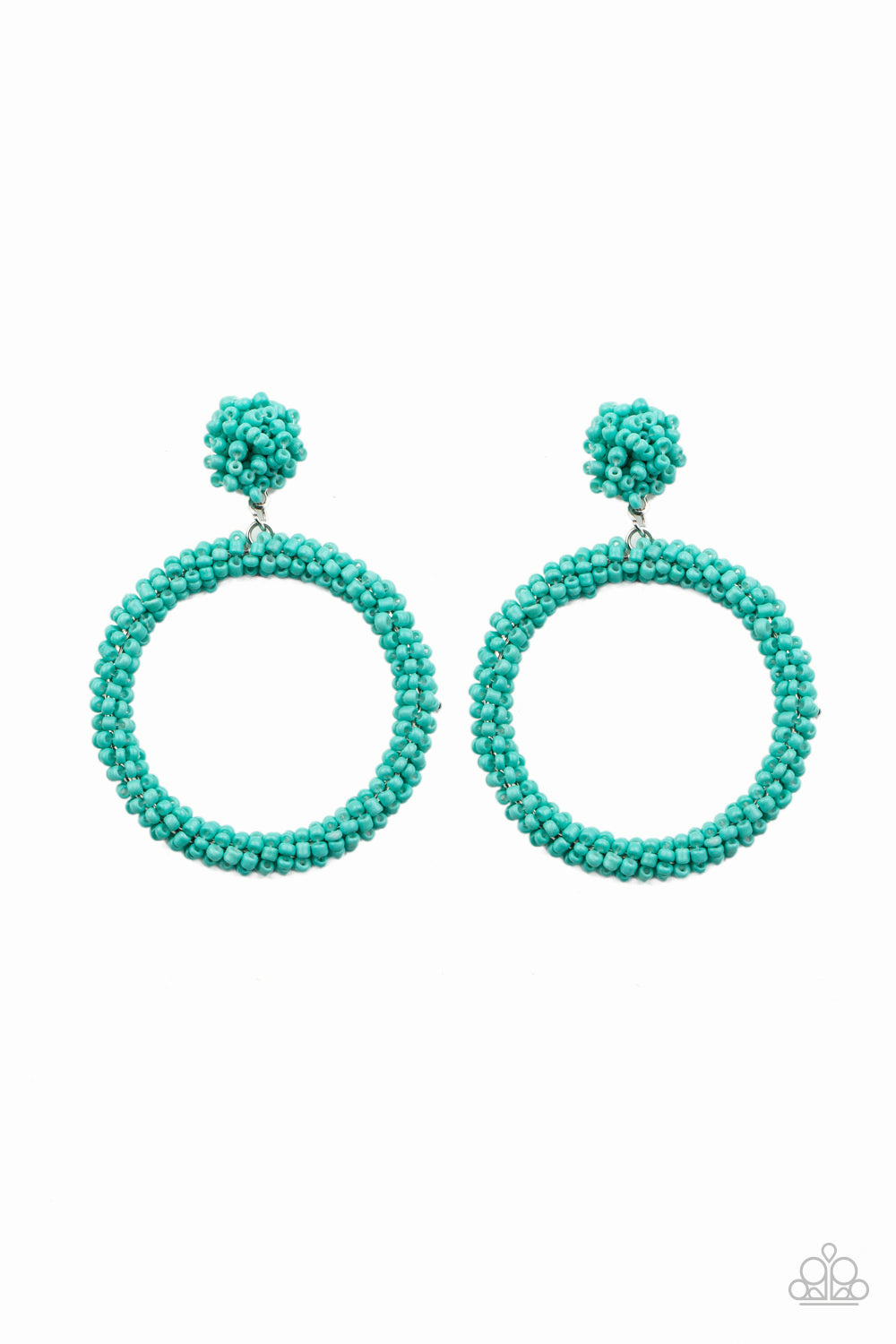 Paparazzi Be All You Can BEAD - Blue Earrings - Pusher P Jewelry Paparazzi jewelry images
