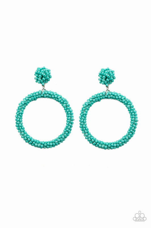Paparazzi Be All You Can BEAD - Blue Earrings - Paparazzi jewelry images