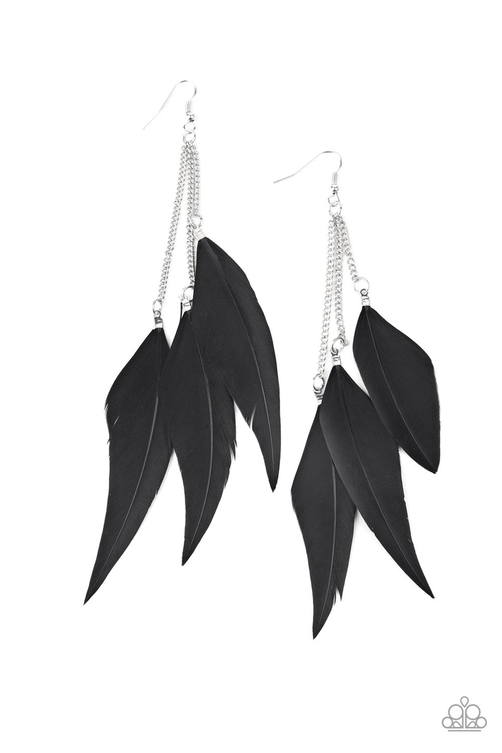 Paparazzi West Side Western - Black Earrings - Pusher P