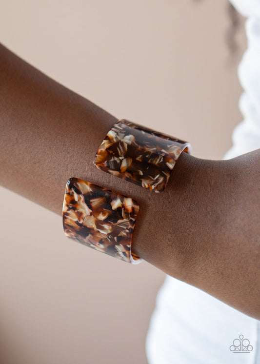 Paparazzi Haute Hustle - Brown Bracelet - Pusher P