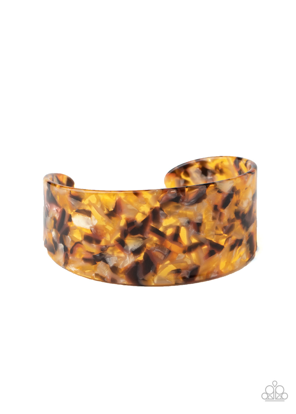 Paparazzi HAUTE Under The Collar - Yellow Bracelet - Pusher P