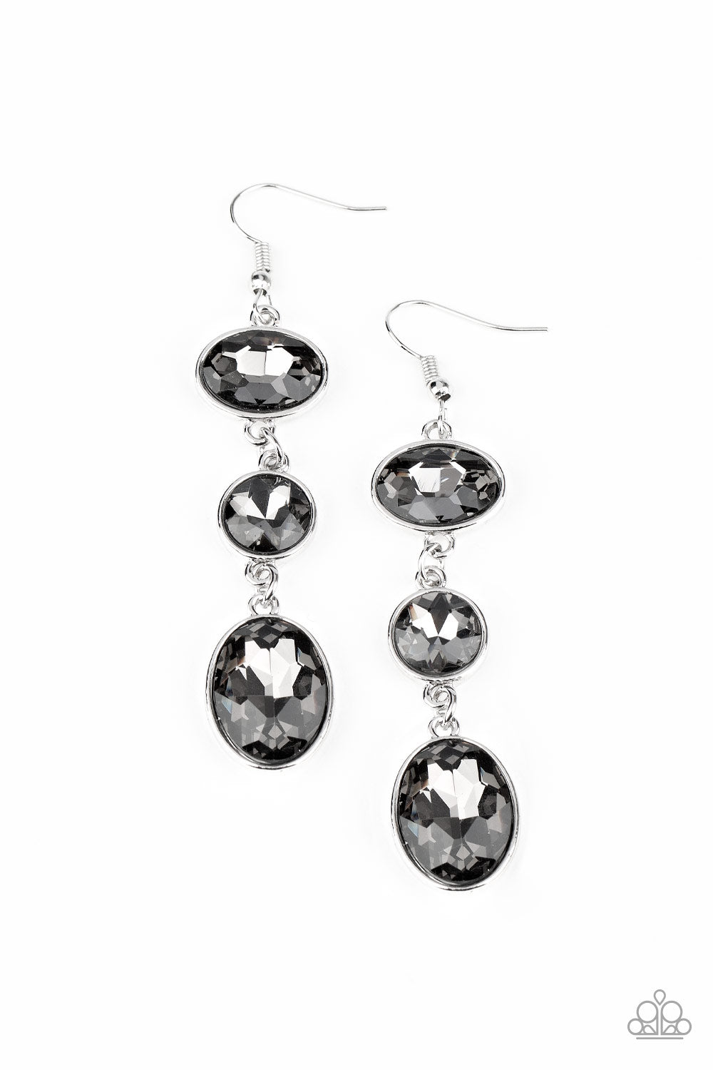 Paparazzi The GLOW Must Go On! - Silver Earrings - Pusher P
