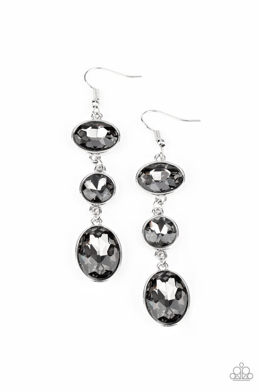 Paparazzi The GLOW Must Go On! - Silver Earrings - Pusher P