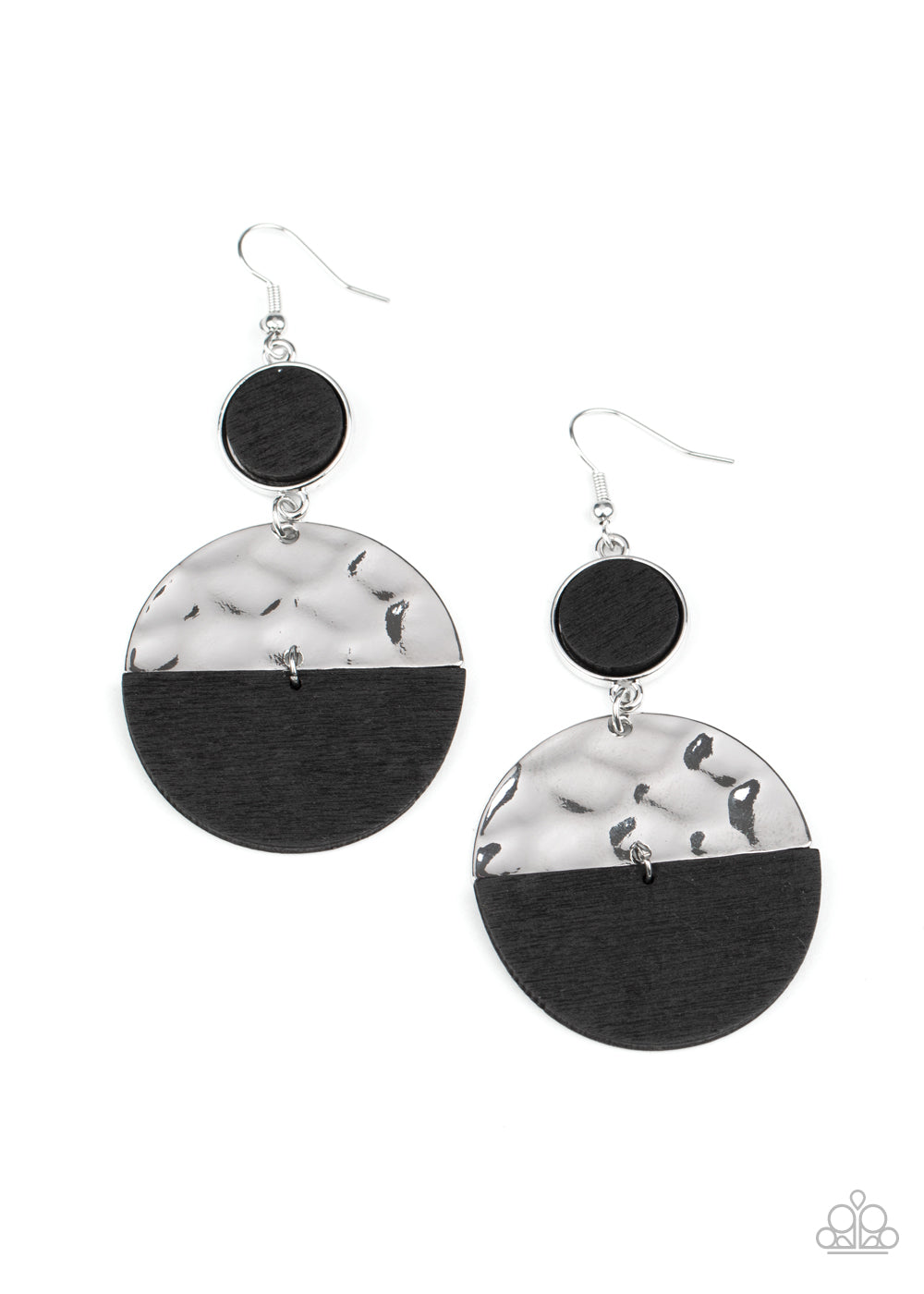Paparazzi Natural Element - Black Earrings - Pusher P