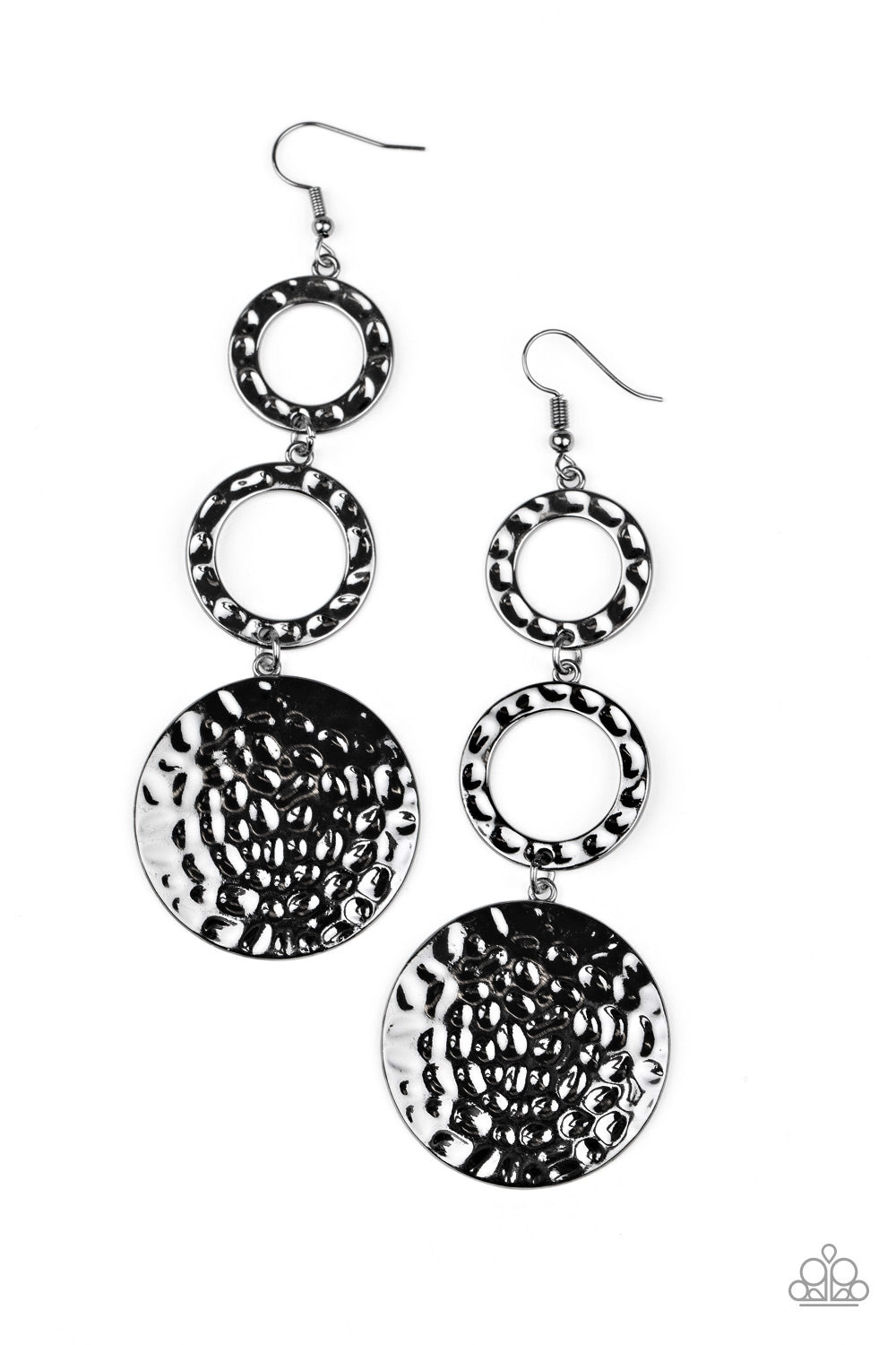 Paparazzi Blooming Baubles - Black Earrings - Pusher P