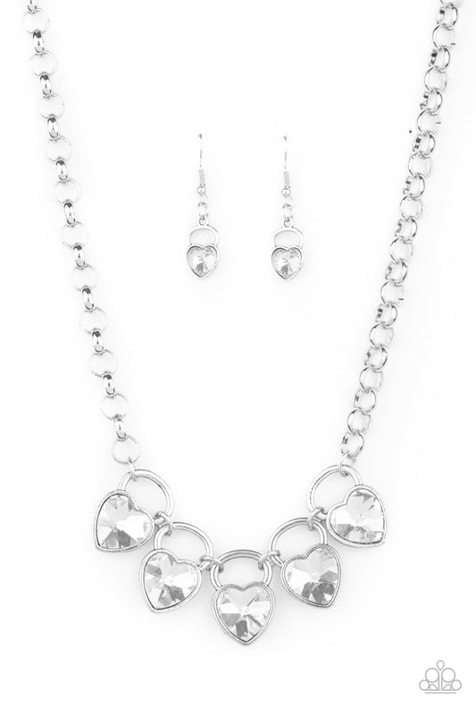Paparazzi HEART On Your Heels Necklace - January 2021 Life Of The Party Exclusive - Pusher P