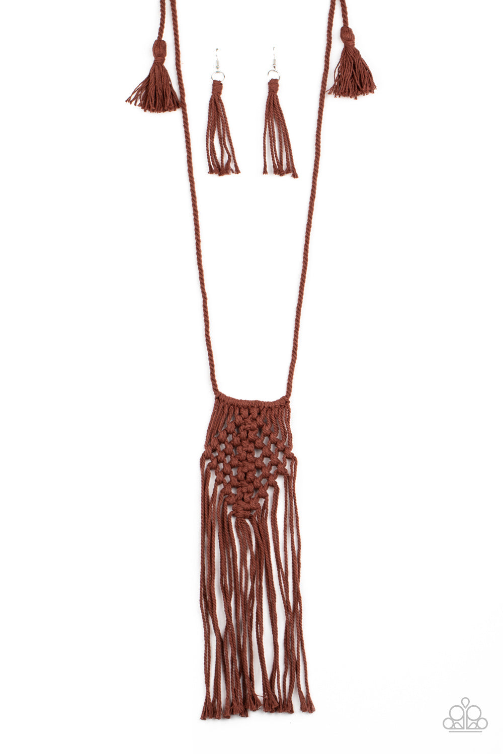 Paparazzi Macrame Mantra - Brown Necklace - Pusher P