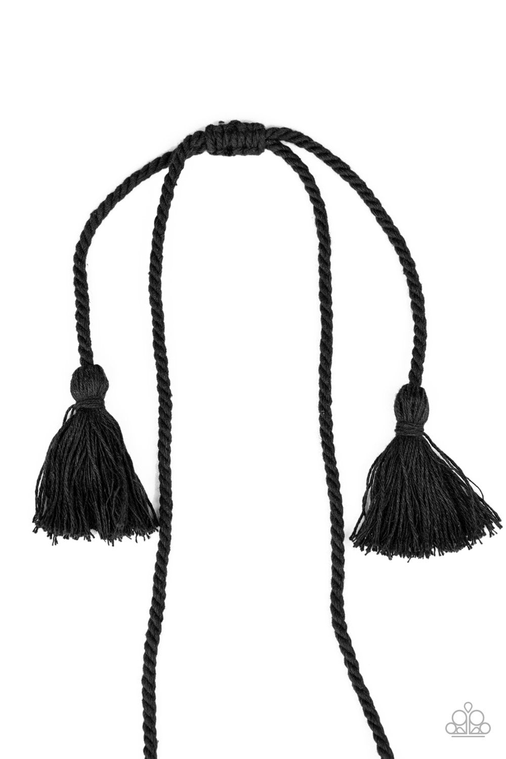 Paparazzi Macrame Mantra - Black Necklace - Pusher P