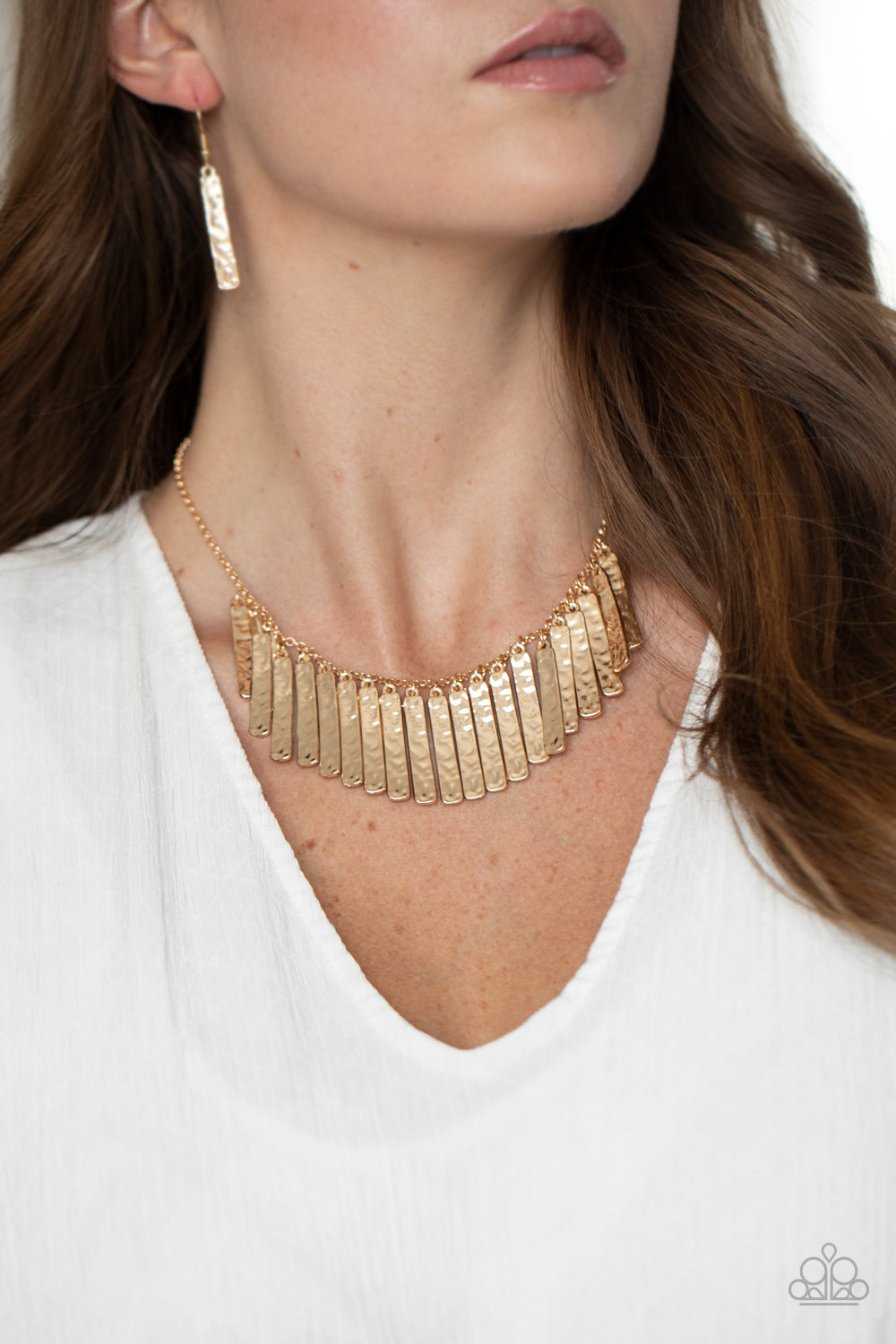 Paparazzi Metallic Muse - Gold Necklace - Pusher P