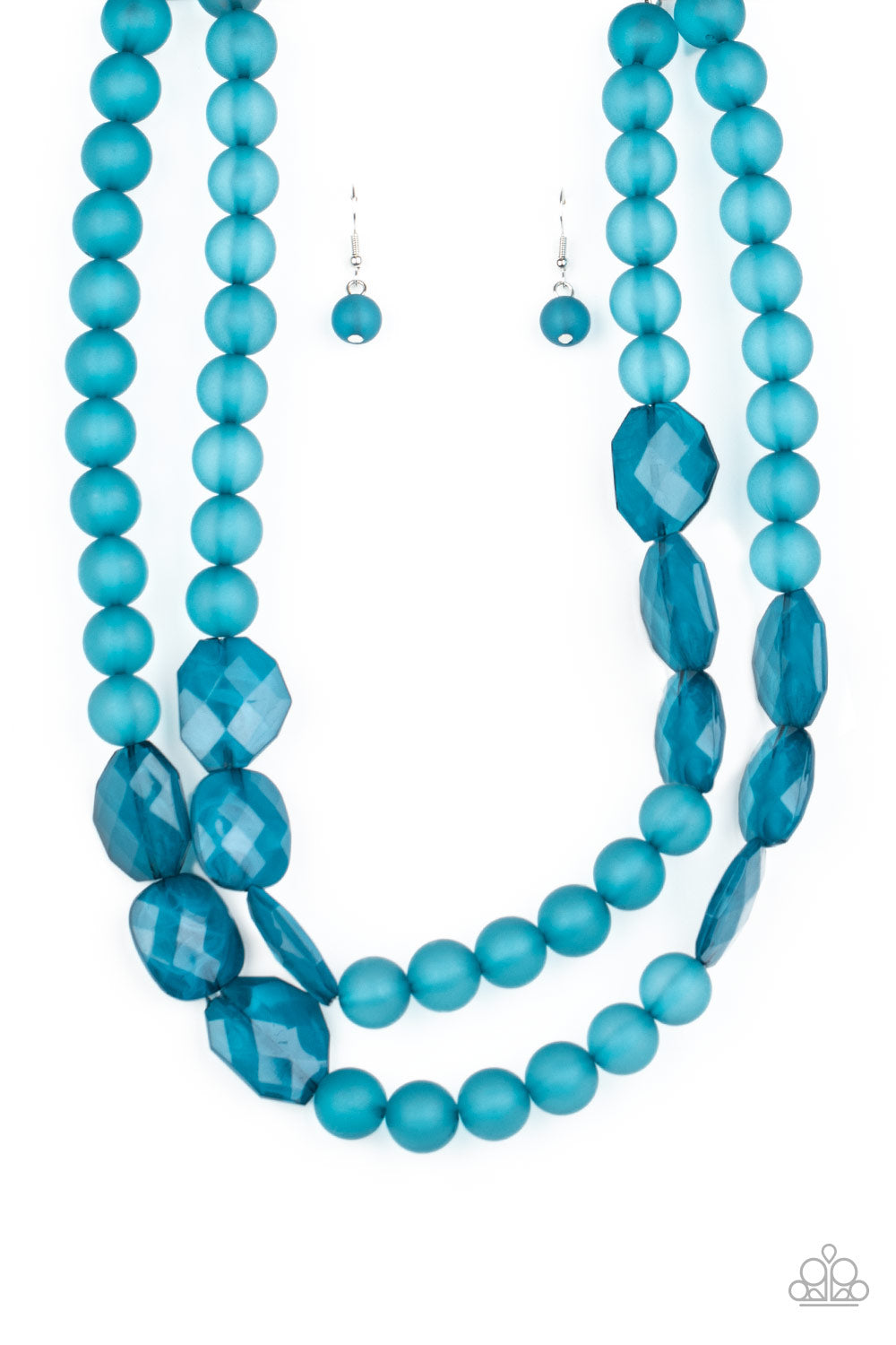 Paparazzi Arctic Art - Blue Necklace - Pusher P