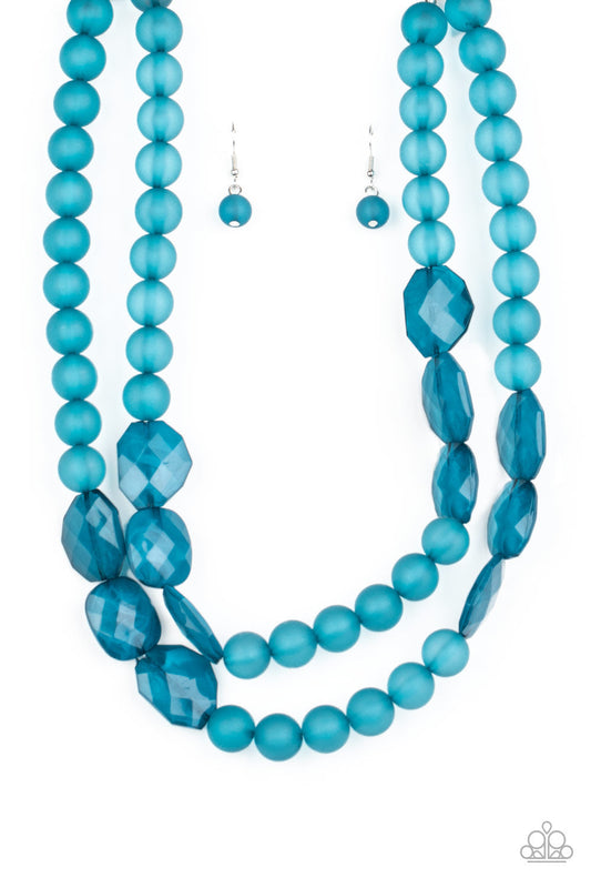 Paparazzi Arctic Art - Blue Necklace - Pusher P