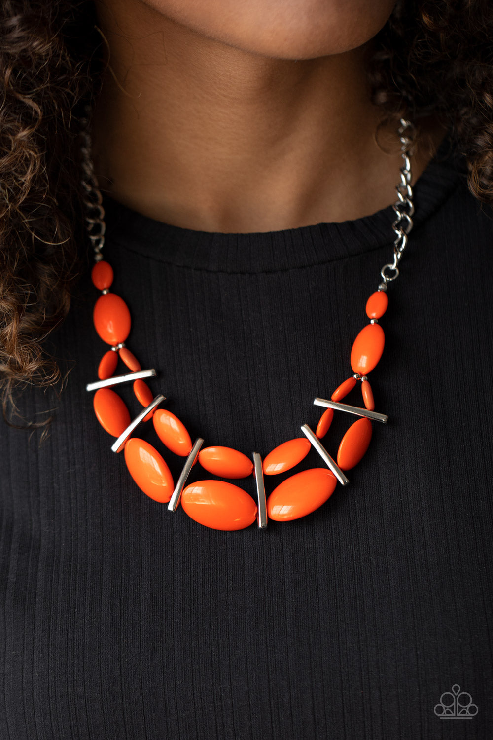 Paparazzi Law of the Jungle - Orange Necklace - Pusher P