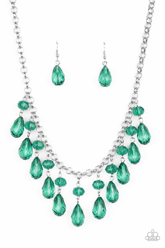 Paparazzi Crystal Enchantment - Green Necklace - Pusher P