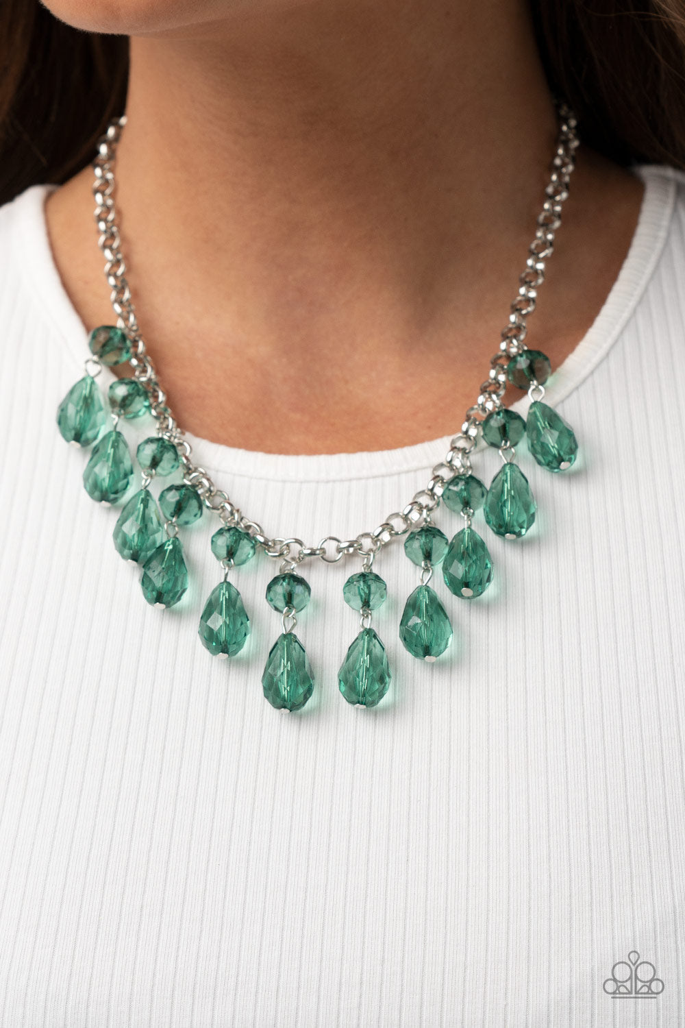 Paparazzi Crystal Enchantment - Green Necklace - Pusher P