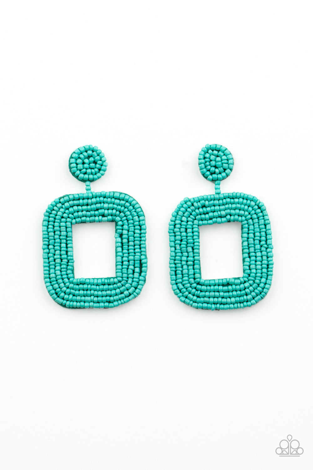 Paparazzi Beaded Bella - Blue Earrings - Pusher P