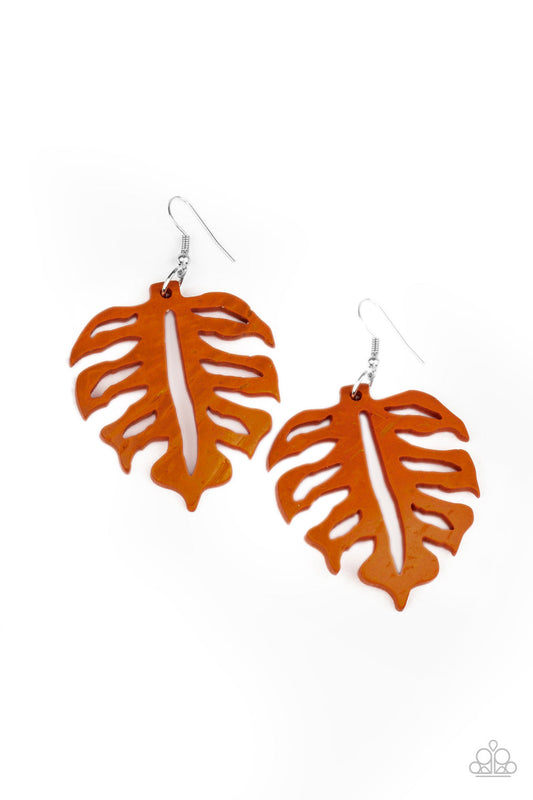 Paparazzi Shake Your PALMS PALMS - Orange Earrings