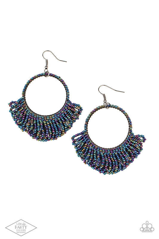 Paparazzi SCant BEAD-lieve My Eyes! - Multi Earrings - Life of the Party Exclusive - Pusher P