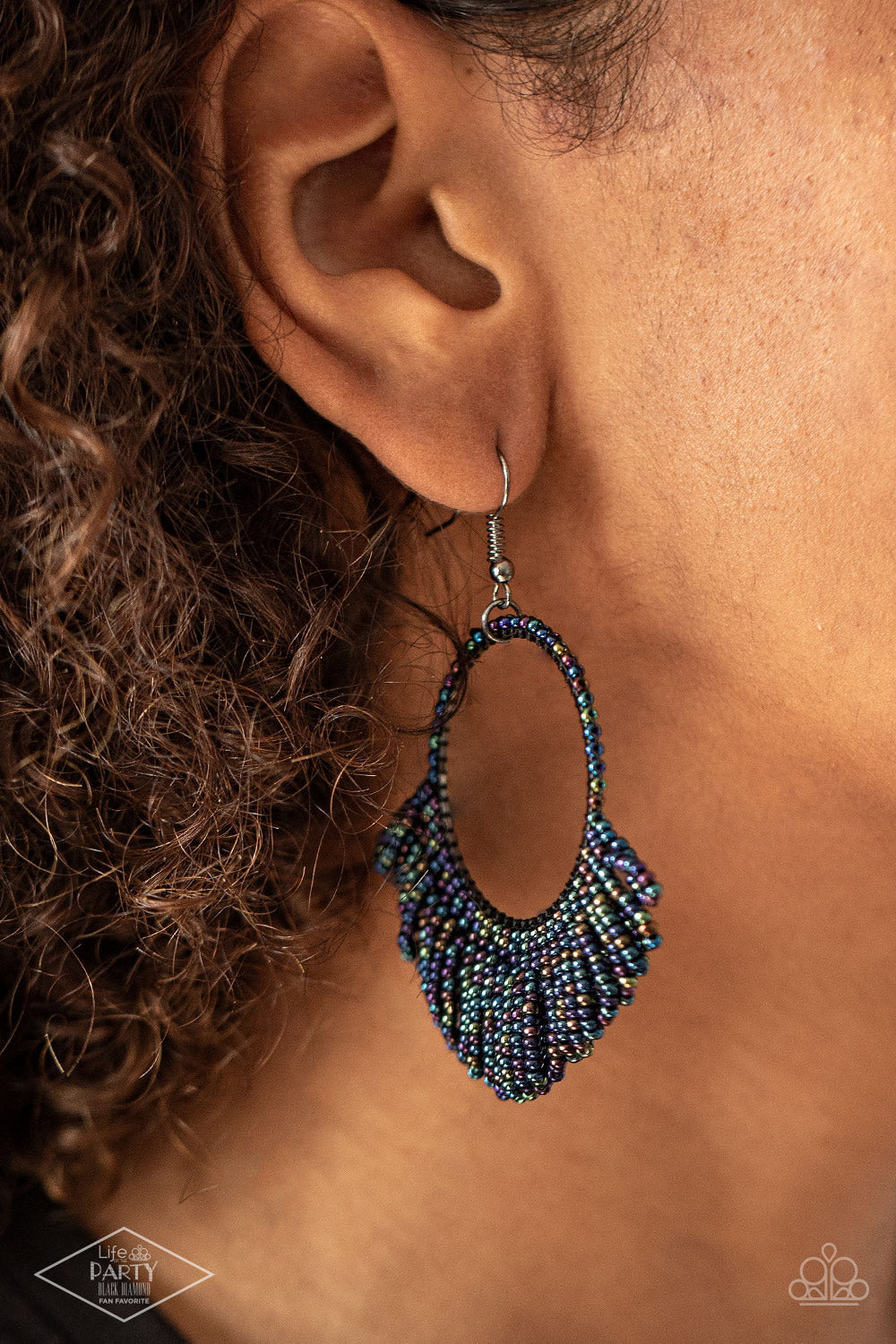 Paparazzi SCant BEAD-lieve My Eyes! - Multi Earrings - Life of the Party Exclusive - Pusher P