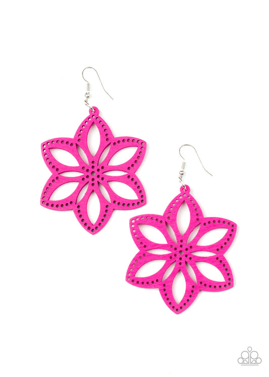 Paparazzi Bahama Blossoms - Pink Earrings - Pusher P