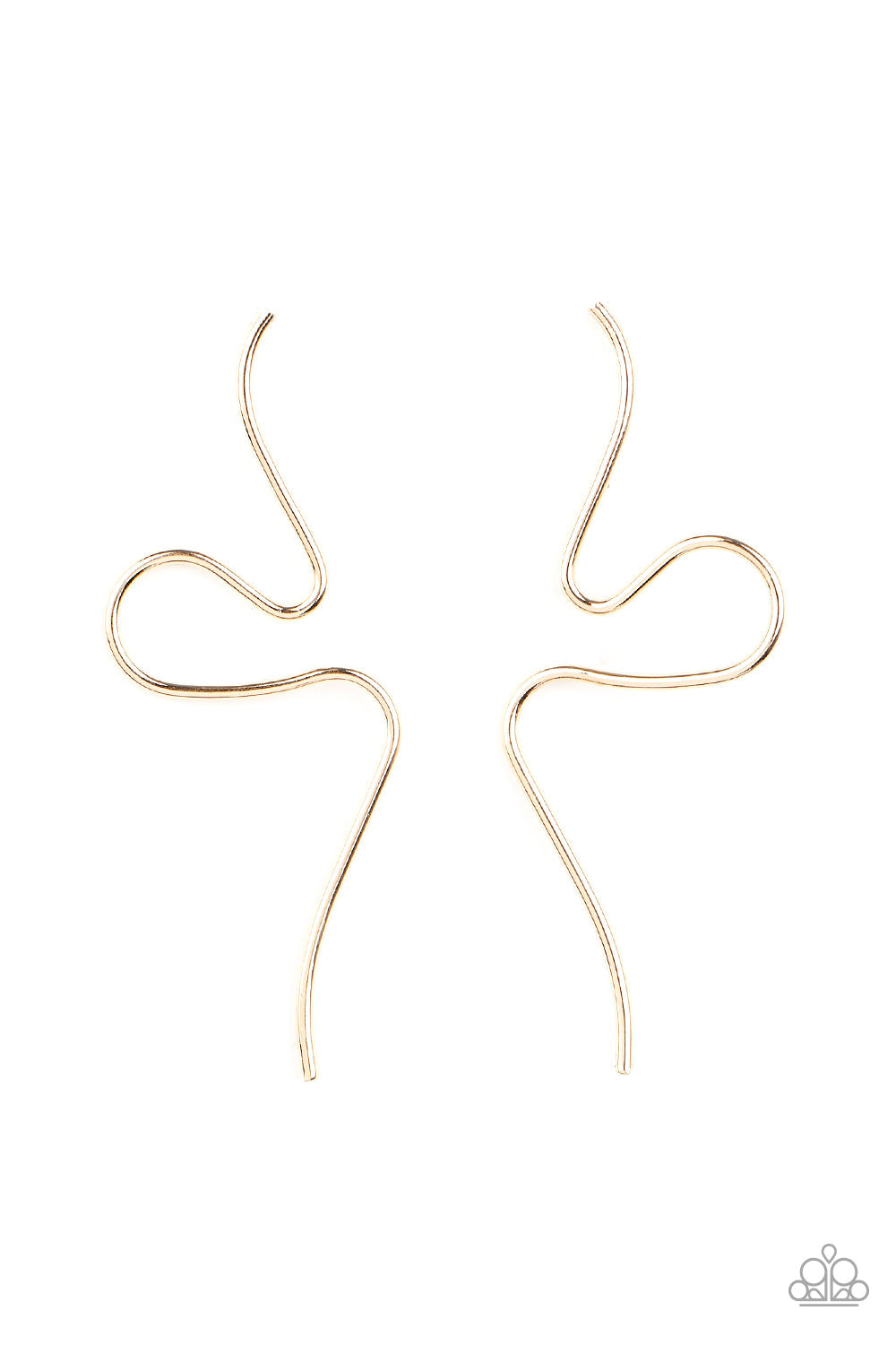 Paparazzi Heavy Metal Minimalist - Gold Earrings - Pusher P
