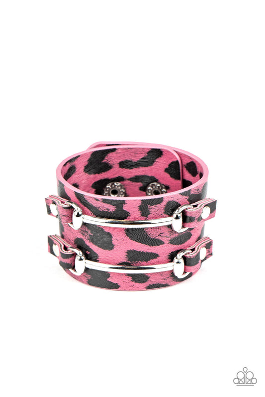 Paparazzi Safari Scene - Pink Bracelet - Pusher P