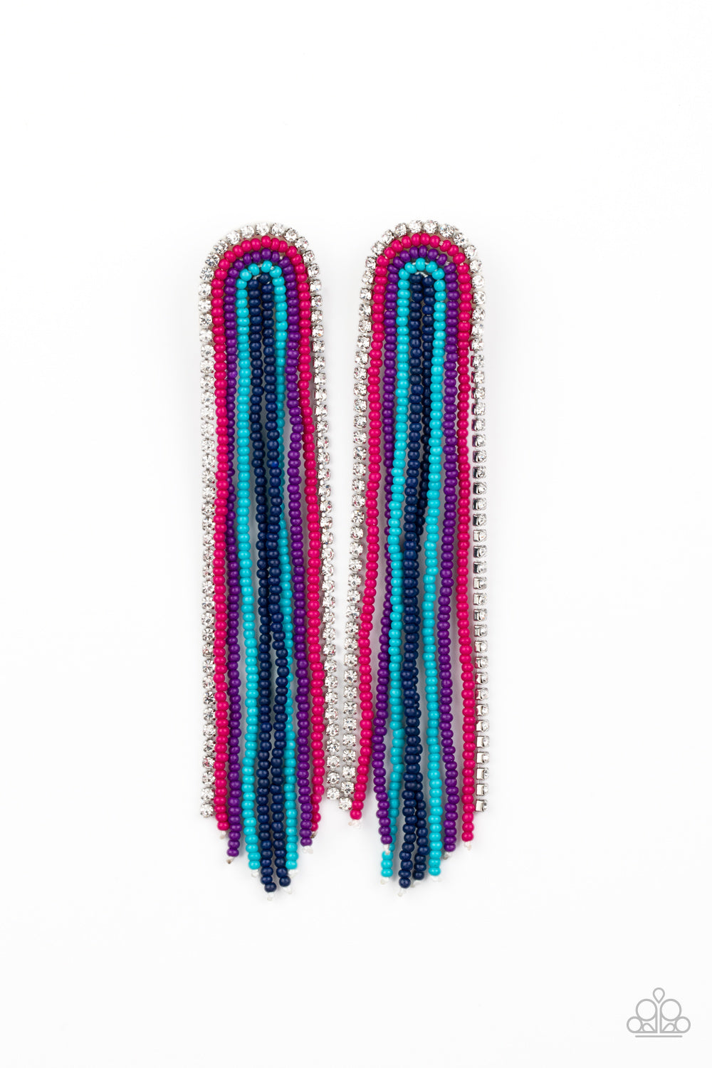 Paparazzi Let There BEAD Light - Multi Seed Bead Earrings - Pusher P