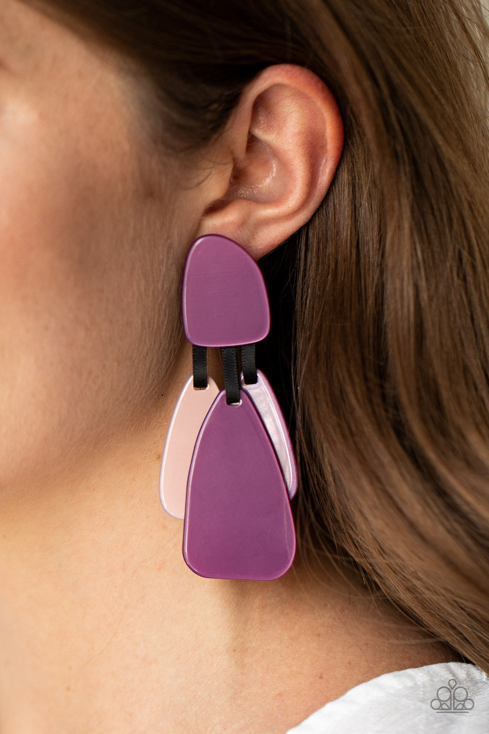 Paparazzi All FAUX One - Purple Earrings - Pusher P
