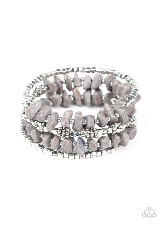 Paparazzi Rockin Renegade - Silver Bracelet - Pusher P