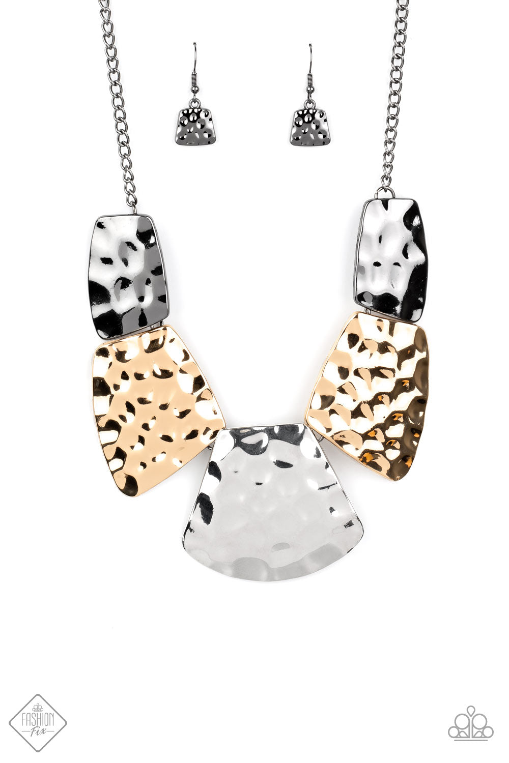 Paparazzi HAUTE Plates - Multi Necklace - Pusher P