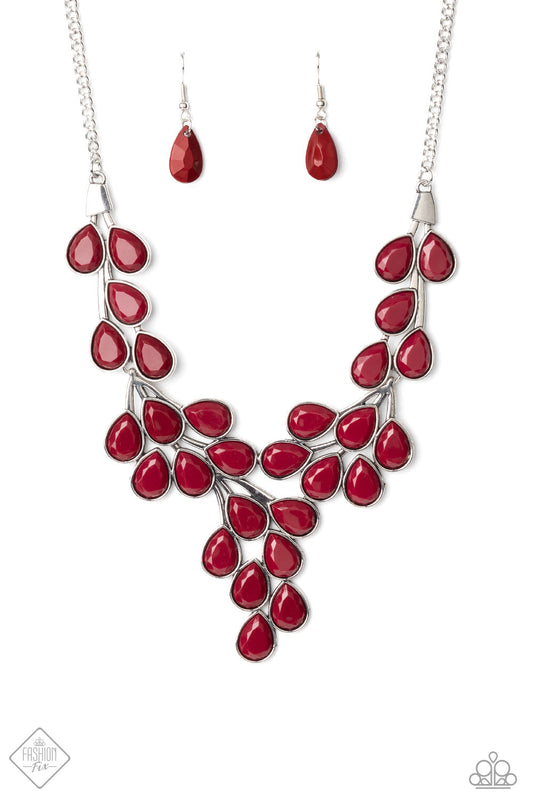 Paparazzi Eden Deity - Red Necklace - Pusher P