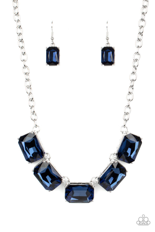 Paparazzi: Deep Freeze Diva - Blue Necklace - Pusher P