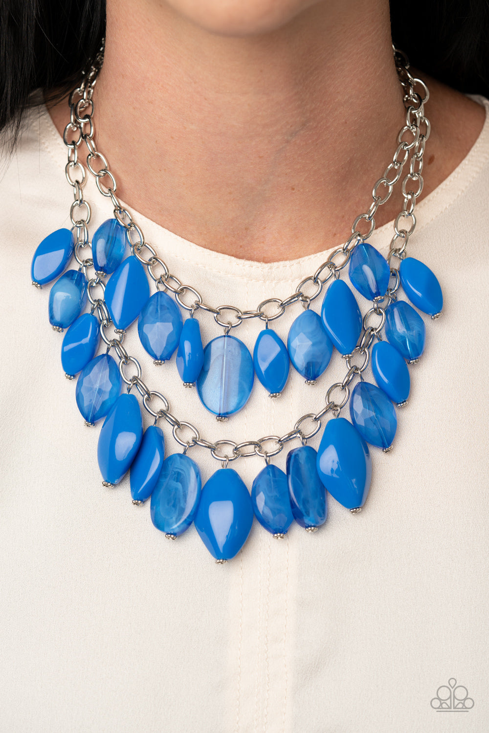 Paparazzi Palm Beach Beauty - Blue Necklace - Pusher P