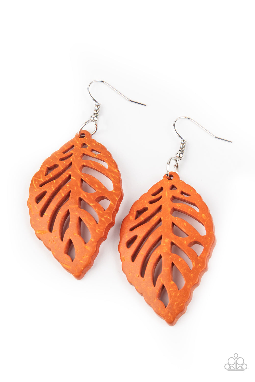 Paparazzi LEAF Em Hanging - Orange Earrings - Pusher P