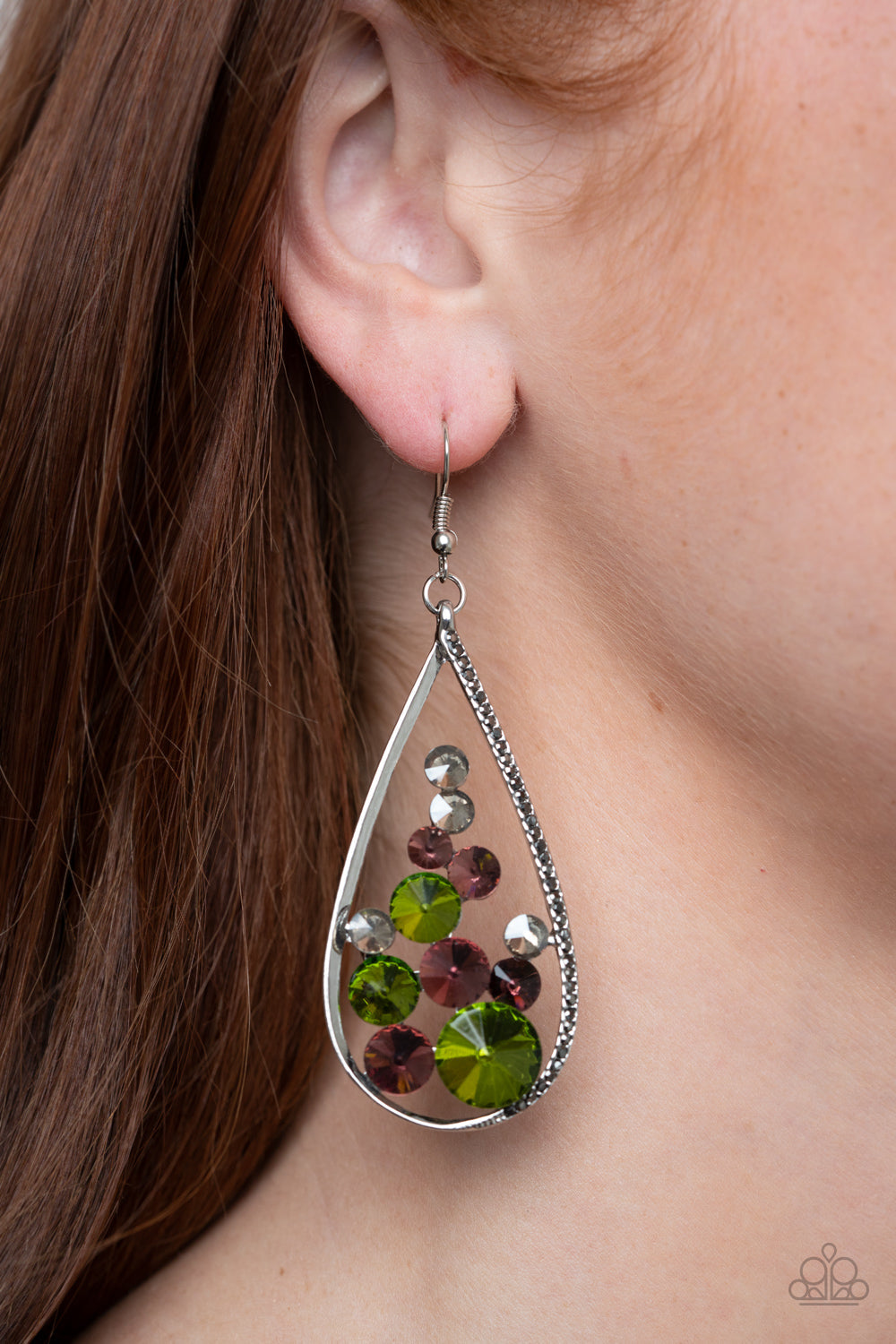 Paparazzi Tempest Twinkle - Multi Earrings - Pusher P