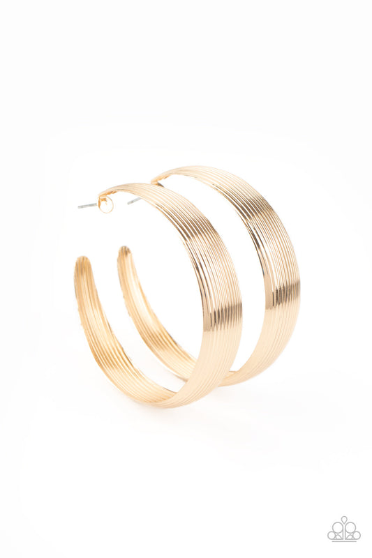 Paparazzi Desert Wanderings - Gold Earrings - Pusher P