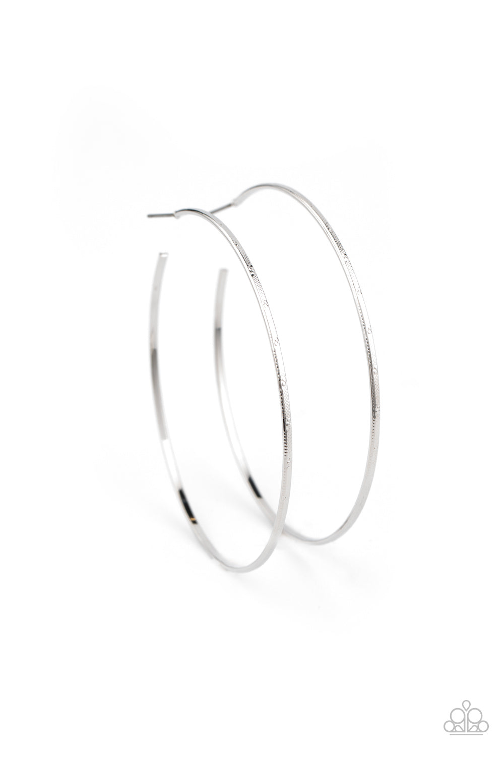 Paparazzi Very Curvaceous - Silver Hoop Earrings - Pusher P