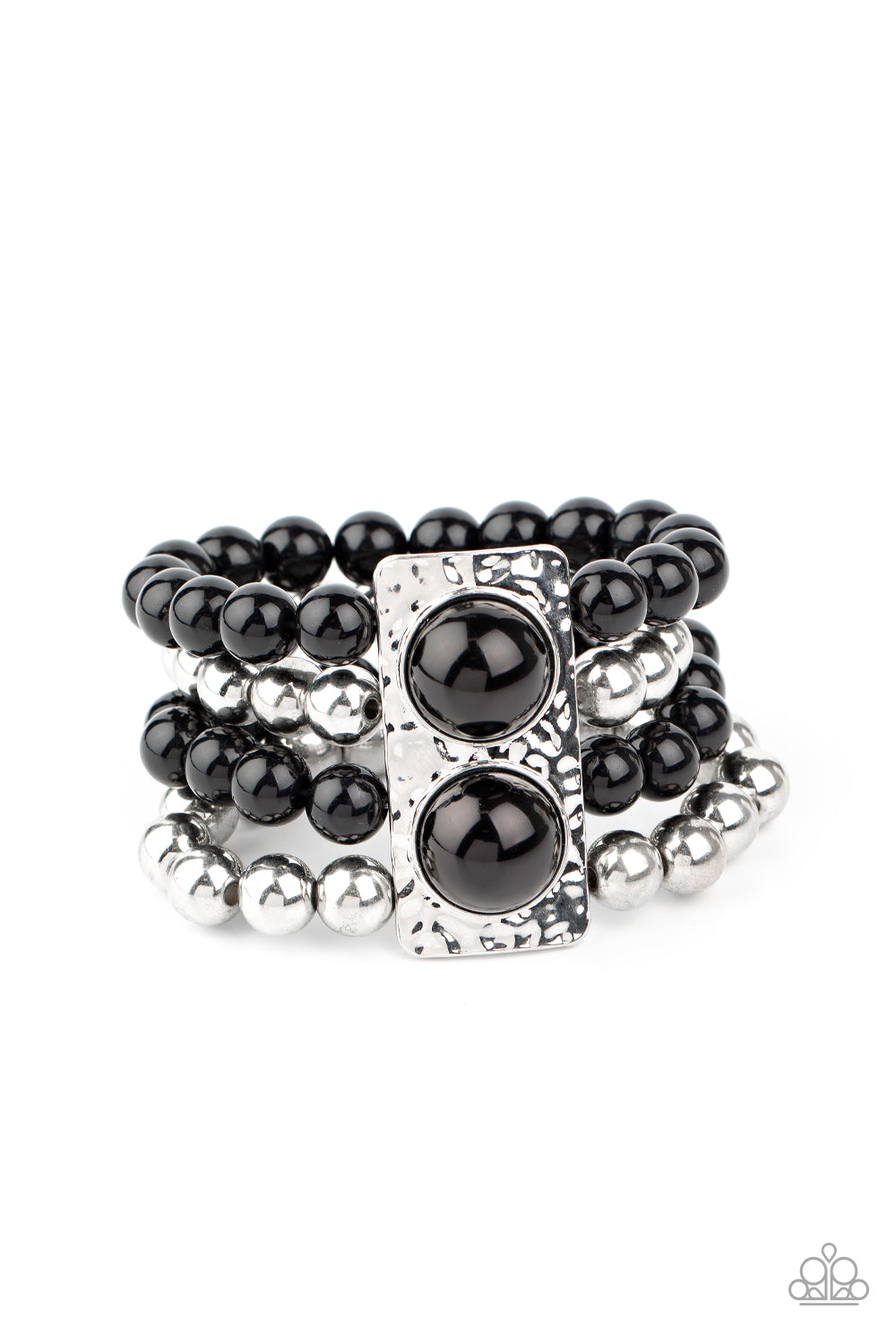 Paparazzi: WEALTH-Conscious - Black Bracelet - Pusher P