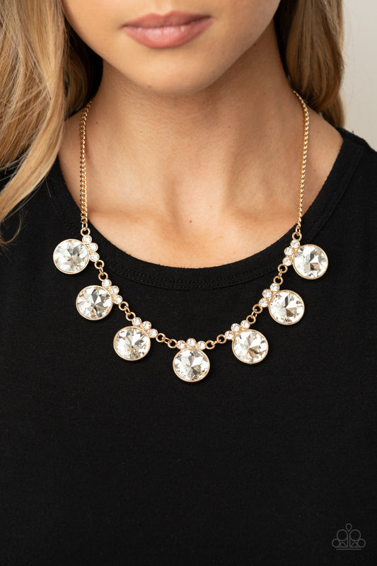 Paparazzi GLOW-Getter Glamour - Gold Necklace - Pusher P