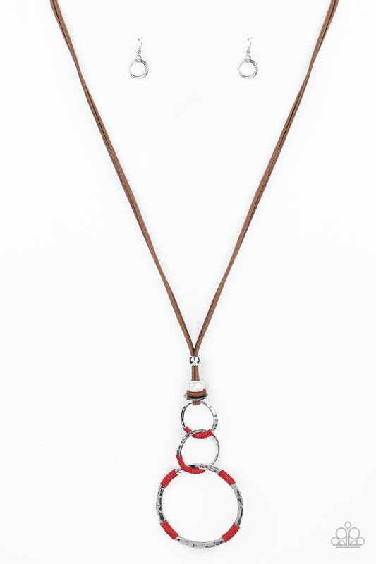 Paparazzi Rural Renovation - Red Necklace - Pusher P