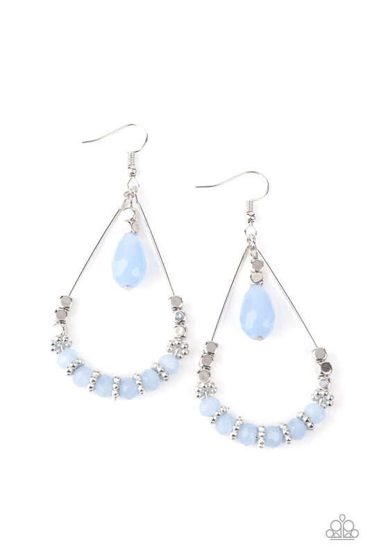 Paparazzi Lovely Lucidity - Blue Earrings - Pusher P