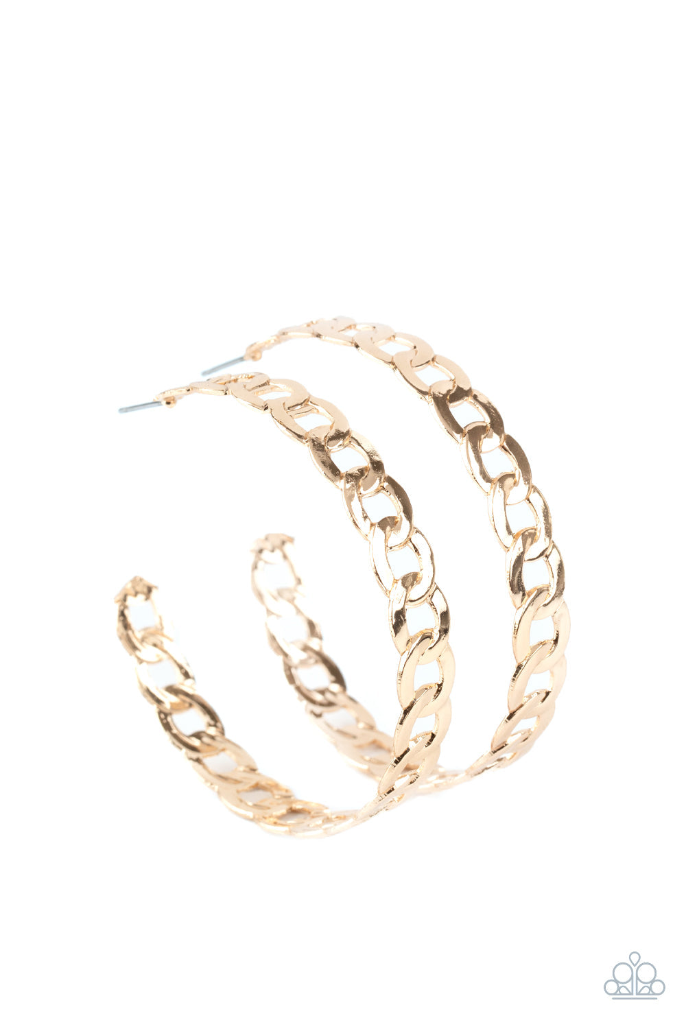 Paparazzi Climate CHAINge - Gold Earrings - Pusher P