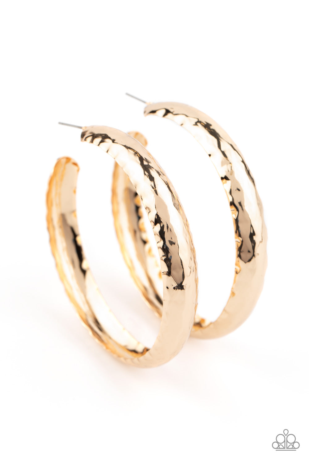 Paparazzi Check Out These Curves - Gold Earrings - Pusher P