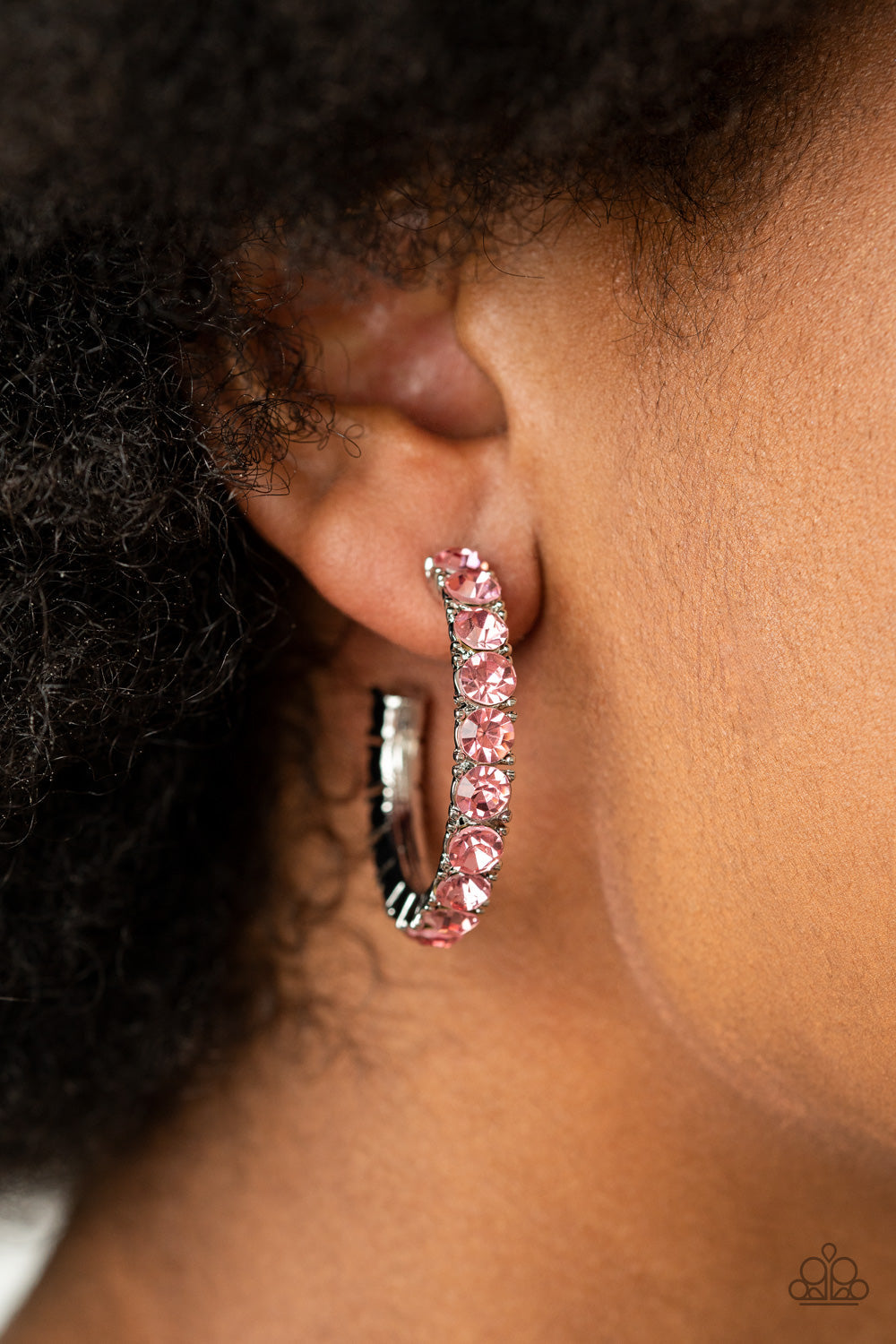 Paparazzi CLASSY is in Session - Pink Hoop Earrings - Pusher P