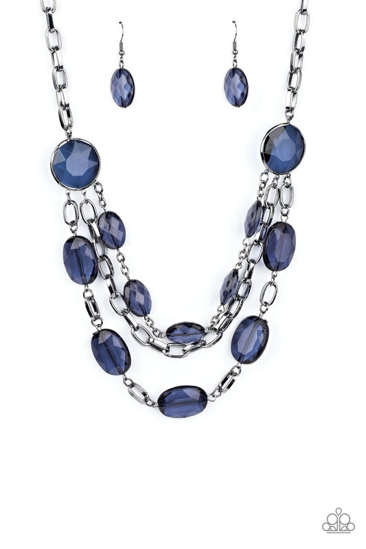 Paparazzi I Need a GLOW-cation - Blue Necklace - Pusher P